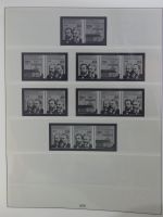 DDR Lindner Vordruck Zusammendrucke (leer) in 4 Lindner-Binder #AAC43