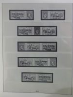 DDR Lindner Vordruck Zusammendrucke (leer) in 4 Lindner-Binder #AAC43