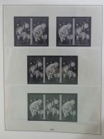 DDR Lindner Vordruck Zusammendrucke (leer) in 4 Lindner-Binder #AAC43