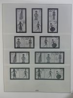 DDR Lindner Vordruck Zusammendrucke (leer) in 4 Lindner-Binder #AAC43