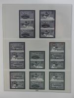 DDR Lindner Vordruck Zusammendrucke (leer) in 4 Lindner-Binder #AAC43
