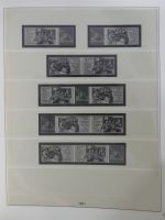 DDR Lindner Vordruck Zusammendrucke (leer) in 4 Lindner-Binder #AAC43