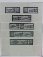 DDR Lindner Vordruck Zusammendrucke (leer) in 4 Lindner-Binder #AAC43