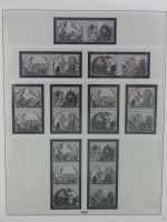 DDR Lindner Vordruck Zusammendrucke (leer) in 4 Lindner-Binder #AAC43