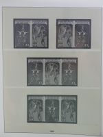 DDR Lindner Vordruck Zusammendrucke (leer) in 4 Lindner-Binder #AAC43