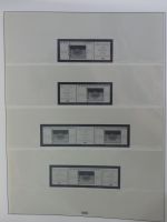 DDR Lindner Vordruck Zusammendrucke (leer) in 4 Lindner-Binder #AAC43