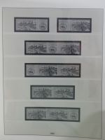 DDR Lindner Vordruck Zusammendrucke (leer) in 4 Lindner-Binder #AAC43