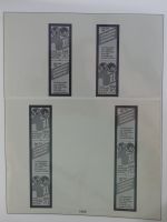 DDR Lindner Vordruck Zusammendrucke (leer) in 4 Lindner-Binder #AAC43
