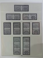 DDR Lindner Vordruck Zusammendrucke (leer) in 4 Lindner-Binder #AAC43