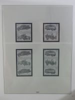 DDR Lindner Vordruck Zusammendrucke (leer) in 4 Lindner-Binder #AAC43