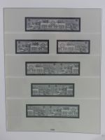 DDR Lindner Vordruck Zusammendrucke (leer) in 4 Lindner-Binder #AAC43