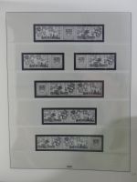 DDR Lindner Vordruck Zusammendrucke (leer) in 4 Lindner-Binder #AAC43
