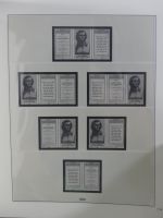 DDR Lindner Vordruck Zusammendrucke (leer) in 4 Lindner-Binder #AAC43