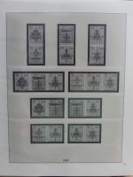 DDR Lindner Vordruck Zusammendrucke (leer) in 4 Lindner-Binder #AAC43