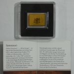 Tschad 3000 Francs, Münzbarren 999er Gold 1/500 oz, Sanssouci, Zertifikat #EAA89