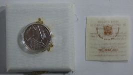 Vatikan 500 Lire 1998 835er Silber, Johannes Paul II., Original-Münzbox #EAB15