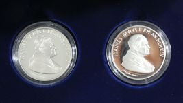 Vatikan 2x 10.000 Lire 1995 835er Silber je 22 g, siehe Text #EAB18
