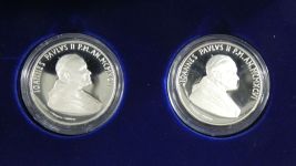 Vatikan 2x 10.000 Lire 1996 835er Silber je 22 g, siehe Text #EAB19