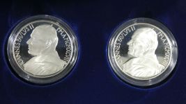 Vatikan 2x 10.000 Lire 1997 835er Silber je 22 g, siehe Text #EAB20