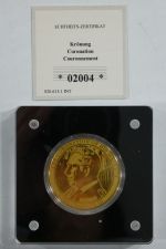 Medaille Motiv Charls III 999er Gold 1/200 oz, mit Zertifikat im Folder #EAB35