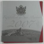 San Marino KMS 2007 mit 5 Euro Münze in 925er Silber #EAB89