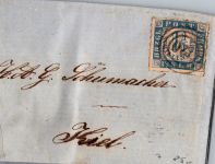 Schleswig-Holstein 7 auf Brief als Einzelfrankatur #DJC48