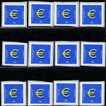 Bund 12 sk Rollenmarken 2236 postfrisch Zählnummer 005-060 #HD027