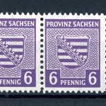 SBZ Provinz Sachsen waag. Paar 69 X Aa postfrisch gepr. Ströh #HE204