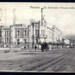 AK Messina, Sizilien Via Garibaldi e Palazzo della R. Prefettura 1925 gebraucht #HK064