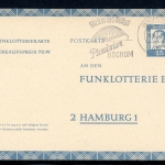 Bund Funklotterie-Postkarte FP 10 gestempelt #HO586