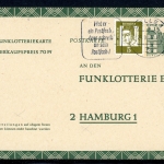Bund Funklotterie-Postkarte FP 11 gestempelt Zusatzfrankatur #HO589