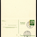 Berlin Ganzsache P 54 F + A gestempelt Berlin/ Ulm #HO135