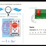 Bund Ballonpost 6. Kinderdorfballonflug 1959 Erinnerungsflug Lafyette #HK134