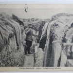 AK Deutschland Gesamtansicht eines Schützengrabens 1915 gebraucht #PG644
