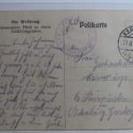 AK Deutschland Blick in einen Schützengraben Feldpost 1915 gebraucht #PG702