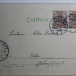 AK Deutschland Grußkarte 1903 gebraucht #PG742