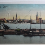 AK Riga Hafen Feldpost 1918 gebraucht #PG781