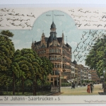AK Saarbrücken Hotel Terminus 1903 gebraucht #PG797