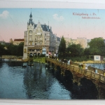 AK Königsberg i. Pr. Schlossteichbrücke Feldpost 1916 gebraucht #PG820