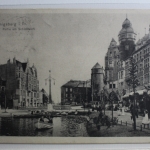 AK Königsberg i. Pr. Partie am Schloßteich Feldpost 1915 gebraucht #PG815