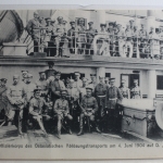 AK Deutschland Offizierkorps am 4. 6.1904 auf der D. "Rhein" ungebraucht #PG834