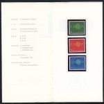 Bund Ministerkarte 337-339 Bonn Ersttagssonderstempel #HO249