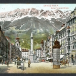 AK Innsbruck, Tirol Maria-Theresien-Strasse 1912 gebraucht #HS101