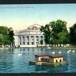 AK Stuttgart Anlagensee mit kleinem Hoftheater 1912 gebraucht #HS095