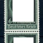 Deutsches Reich Gummirifflung 672 x postfrisch senkrechtes Parr #HS038