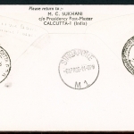 Indien Lufthansa Erstflug Neu Delhi-Singapur 6.4.66 402 #HO555