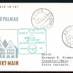 Spanien Lufthansa Erstflug Las Palmas-Frankfurt 1.12.63 1408 #HO556