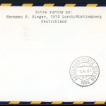 Bund Lufthansa Erstflug Hamburg-Amsterdam 1.4.66 427 #HO559