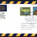 Bund Lufthansa Erstflug Hamburg-Düsseldorf-Mallorca 9.7.66 427 #HO561