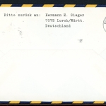 Bund Lufthansa Erstflug LH 314 Hamburg-Düsseldorf-Zürich 6.7.66 482 #HO566